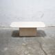 Table basse vintage en travertin