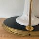 Very large flemish white ceramic lamp 50's italy 97cm with lampshade