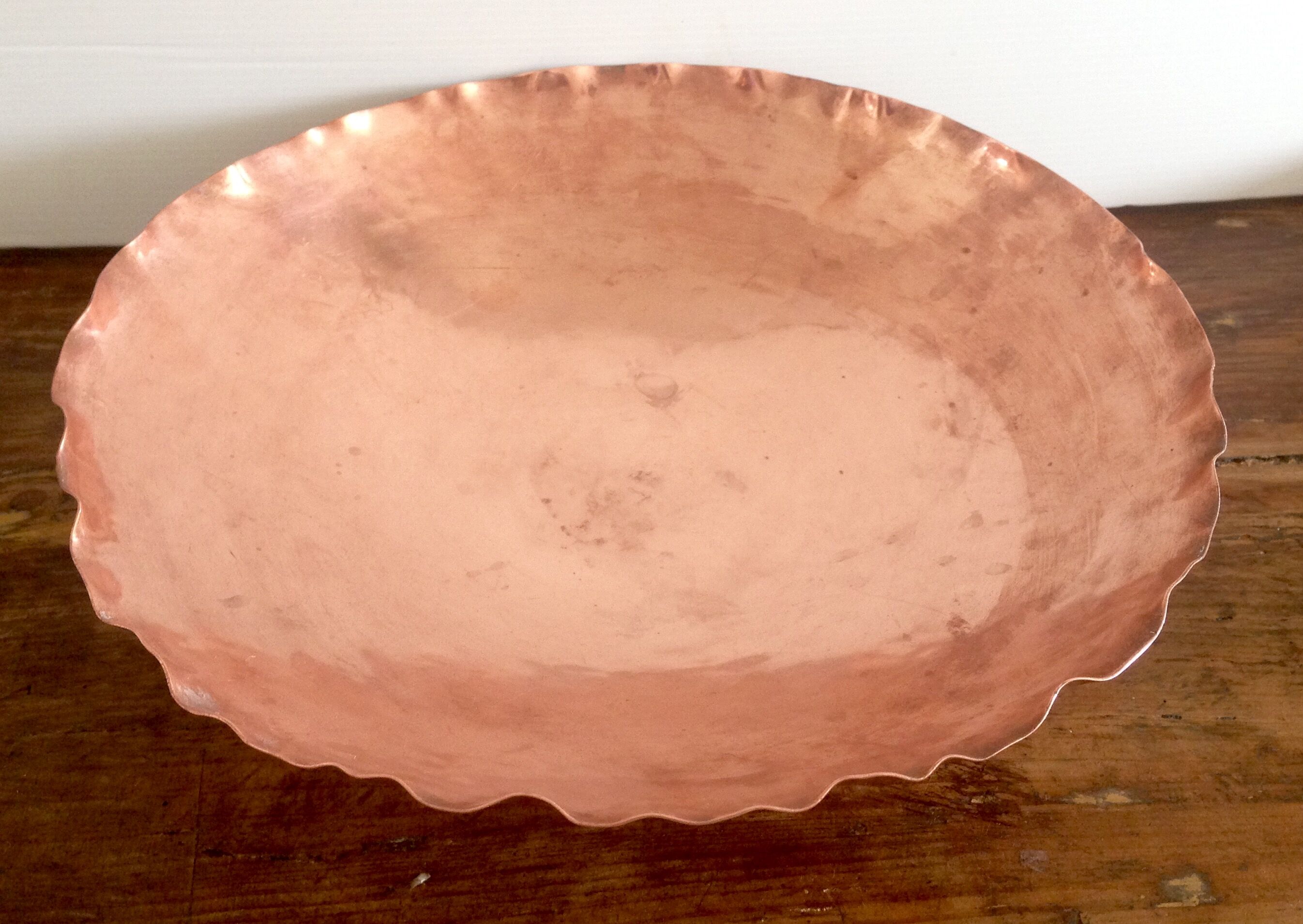 Old copper empty pocket