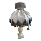 White marble floor lamp