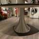 Round black top table with metal legs KARE design