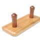 Pine wood wall coat rack, 70s