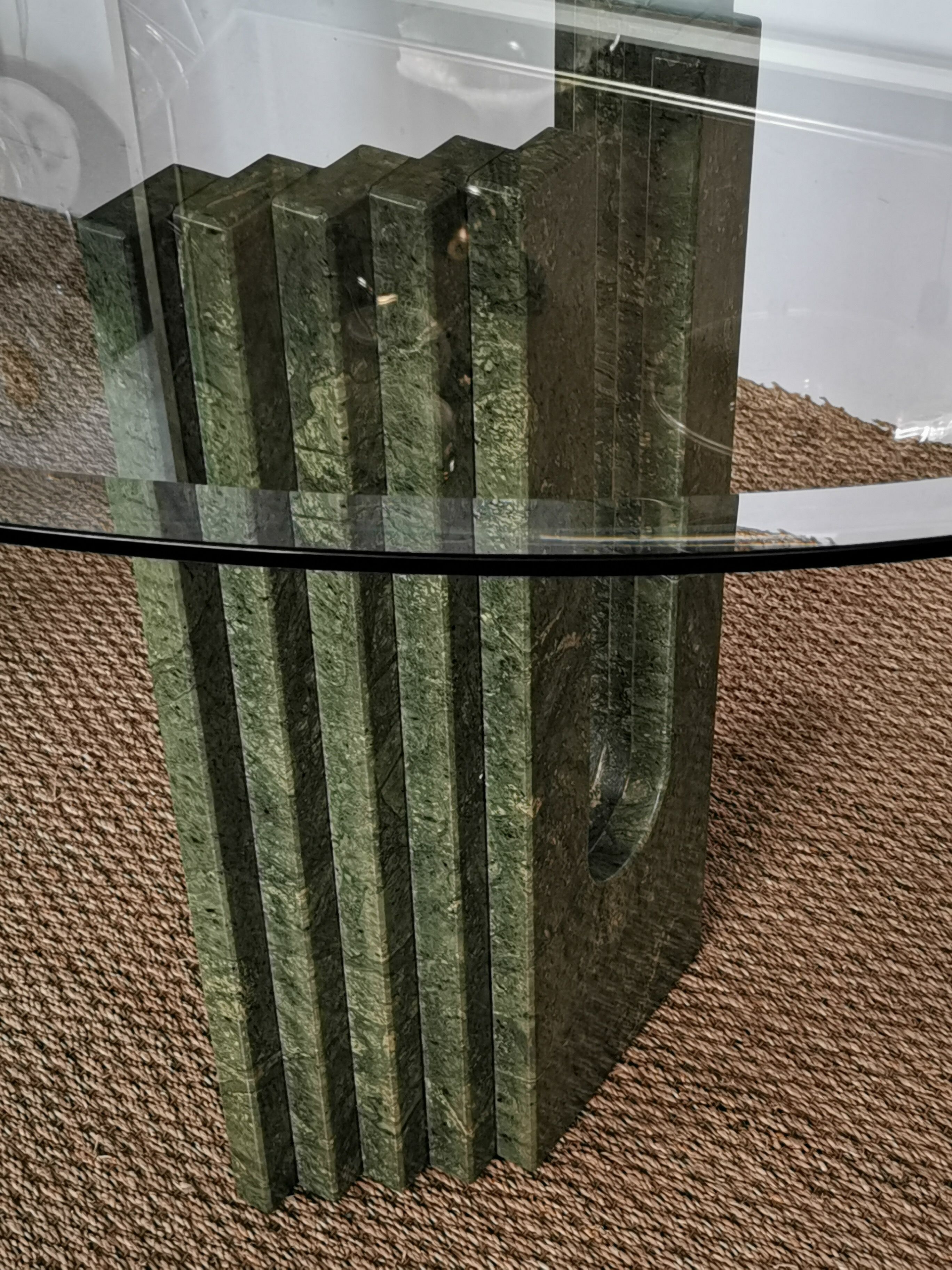 Marble and glass dining table Carlo SCARPA for CATTELAN Italia circa 1970