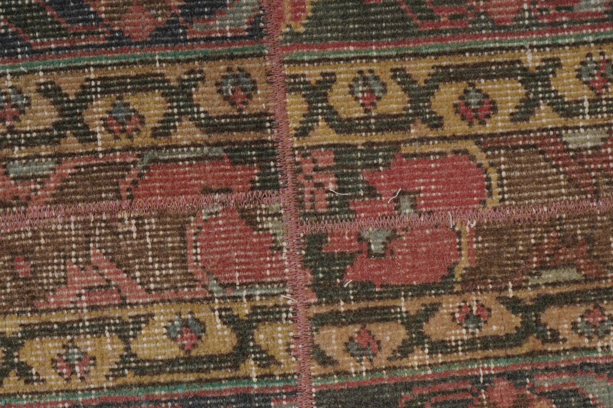 Vintage Turkish hallway rug 52x728 cm