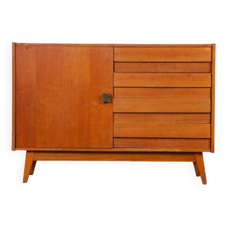 Vintage oak storage by Jiri Jiroutek, model U-458, 1960s - Eastern European Design Rangemen