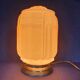 Pair of large pink art deco table lamps France