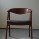 Armchair in teak by Erik Kirkegaard for Høng stolefabrik, model 52 "Compass Chair", mad