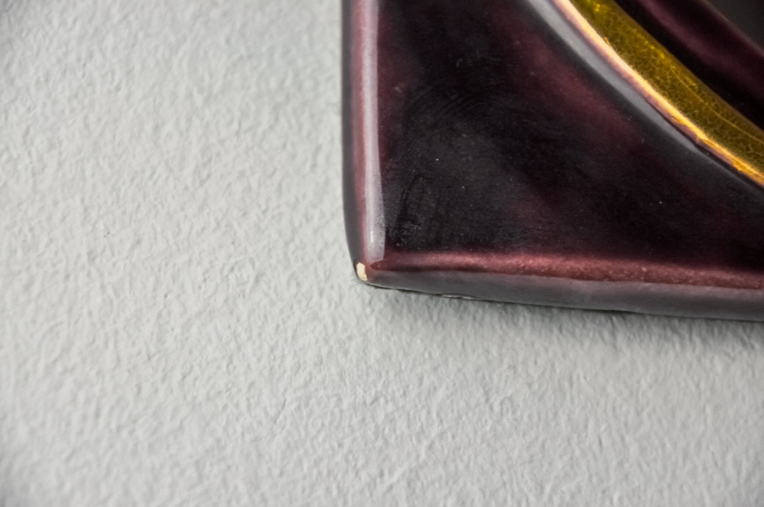 Paradisiers mirror by Mithé Espelt, ceramic, France, 1970