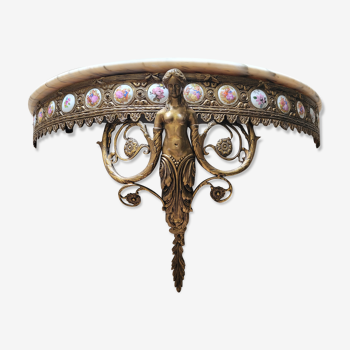 Wall lamp console In Wood And Gilded Bronze Louis XIV Style Renaissance NINETEENTH CENTURY