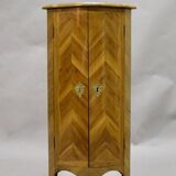Small 18th century marquetry corner cabinet