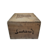 Vintage Skated Wood Case Suchard