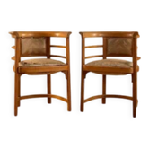 Bentwood armchairs Josef Hoffmann style wood 1920s Europe
