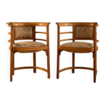 Bentwood armchairs Josef Hoffmann style wood 1920s Europe
