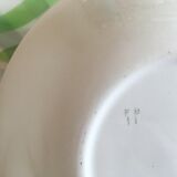 Set of 8 hollow plates in faience 60s