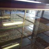 Glass and wood display case