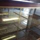 Glass and wood display case