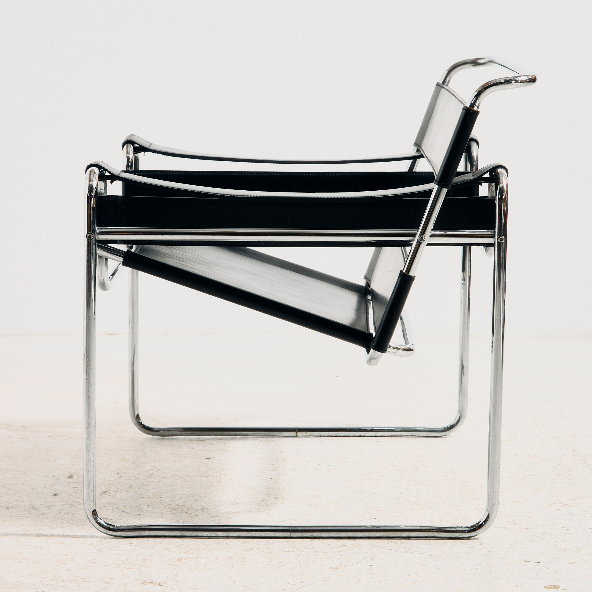 B3 Armchair / Wassily by Marcel Breuer for Gavina