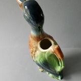 Duck pitcher in slip, Saint Clément France, 1960s
