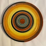 Plat circulaire polychrome MGA Tullio d'Albisola (Tullio Mazzotti)
