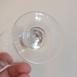4 verres anciens à porto ou apéritif en verre soufflé 19ème