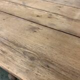 Low farm table in raw oak