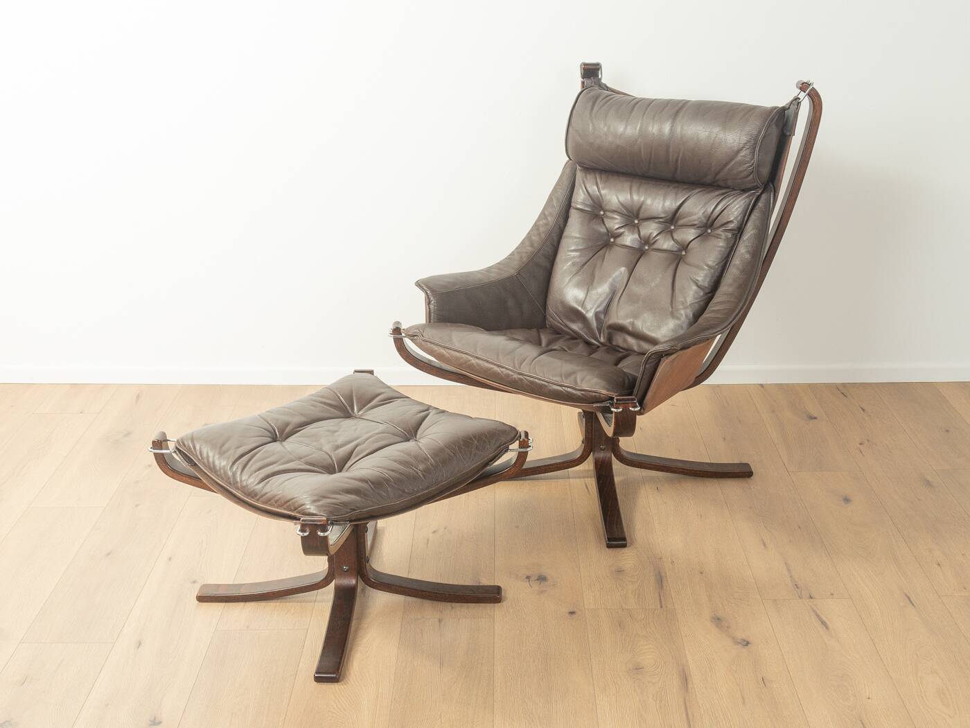 Falcon chair with footstool by Sigurd Ressell for Vatne Møbler