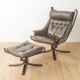 Falcon chair with footstool by Sigurd Ressell for Vatne Møbler