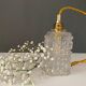 Vintage rectangular glass globe suspension