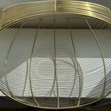 Gold metal magazine rack