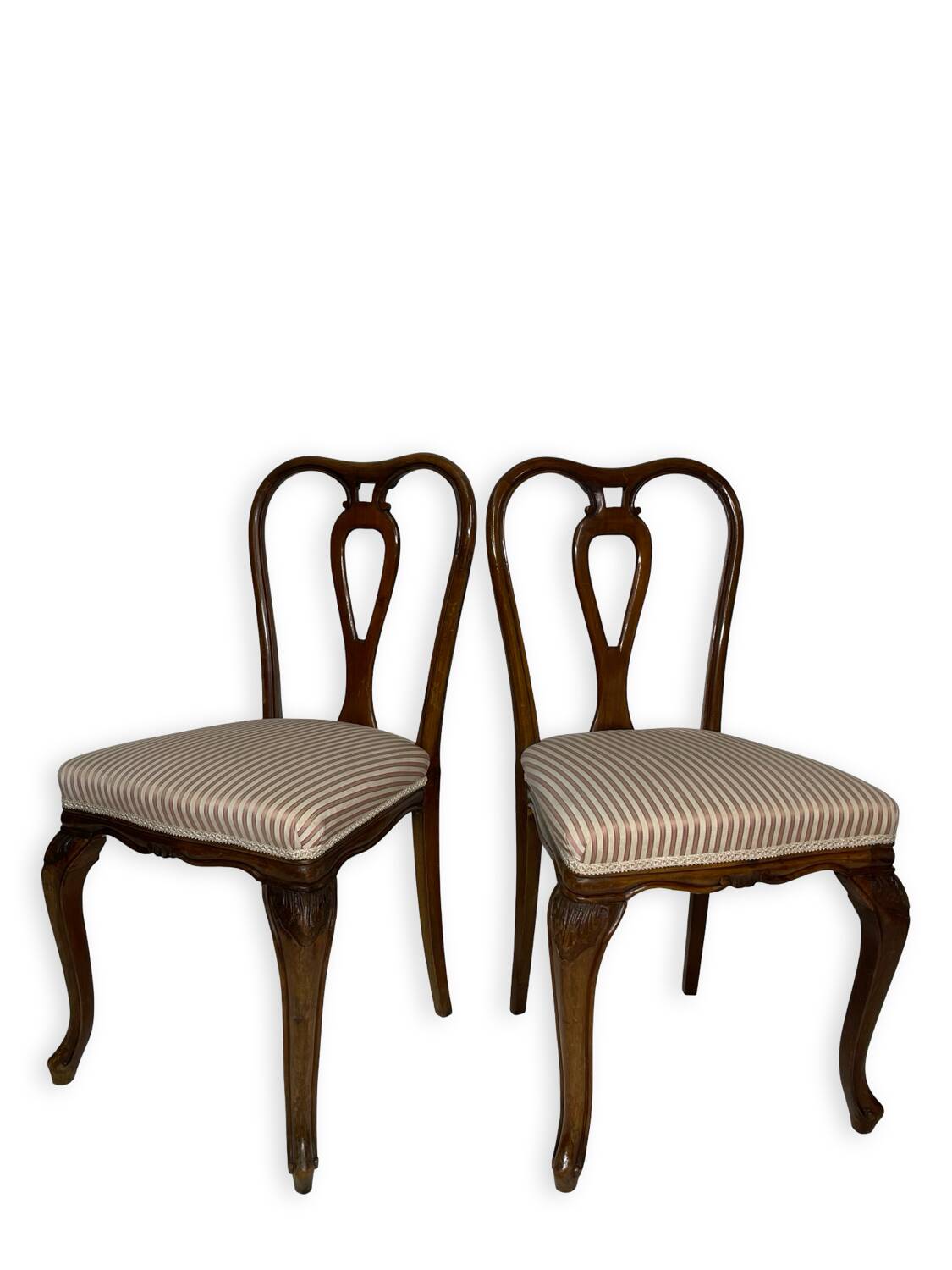 4 chaises de salle à manger en noyer, années 1950.