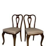 4 chaises de salle à manger en noyer, années 1950.