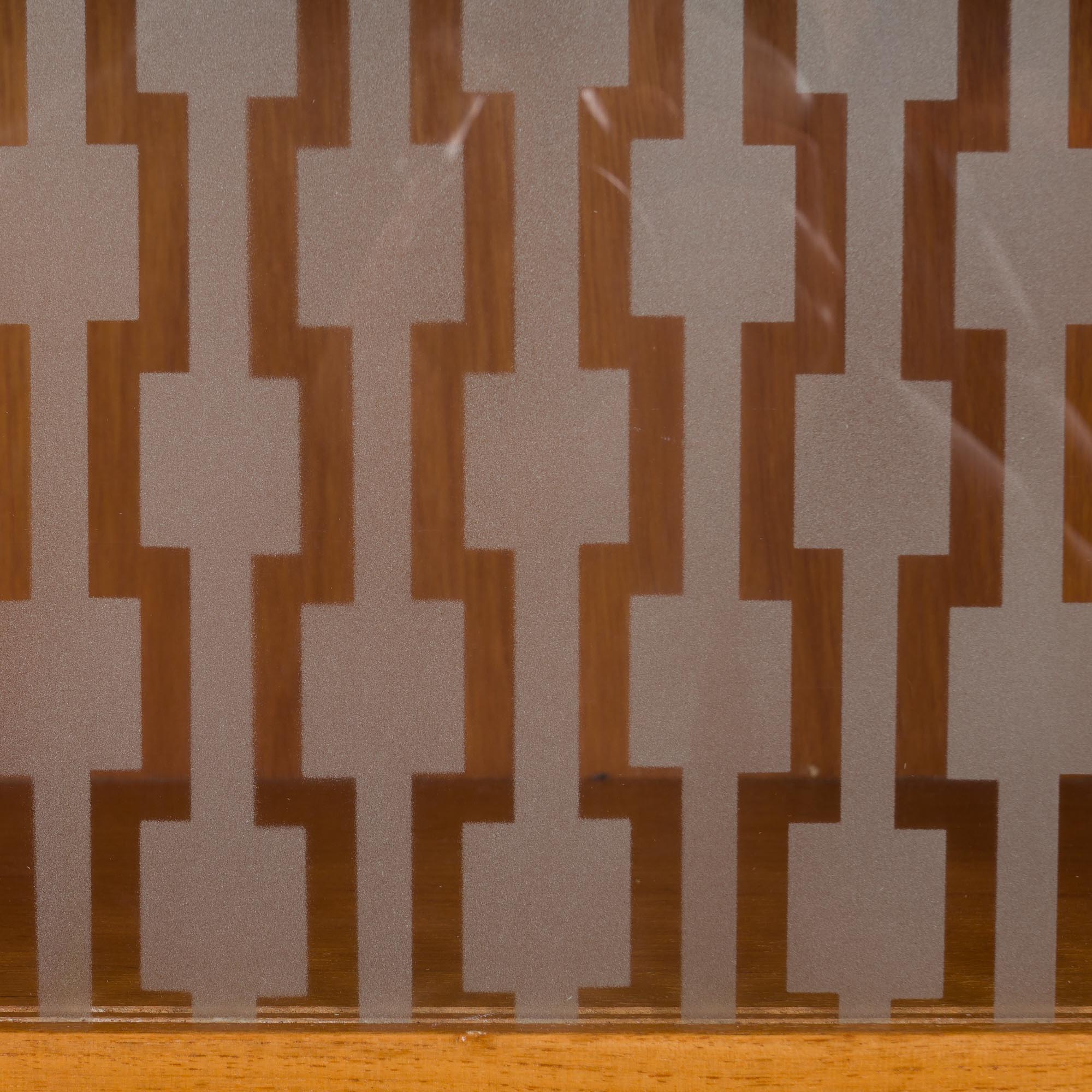 Rival 2 bay free standing teak wall unit with 3 cabinets and 3 shelves by Brodrene Jatogs Norway, Kj