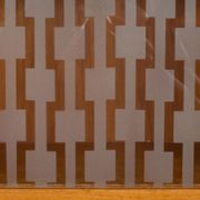 Rival 2 bay free standing teak wall unit with 3 cabinets and 3 shelves by Brodrene Jatogs Norway, Kj