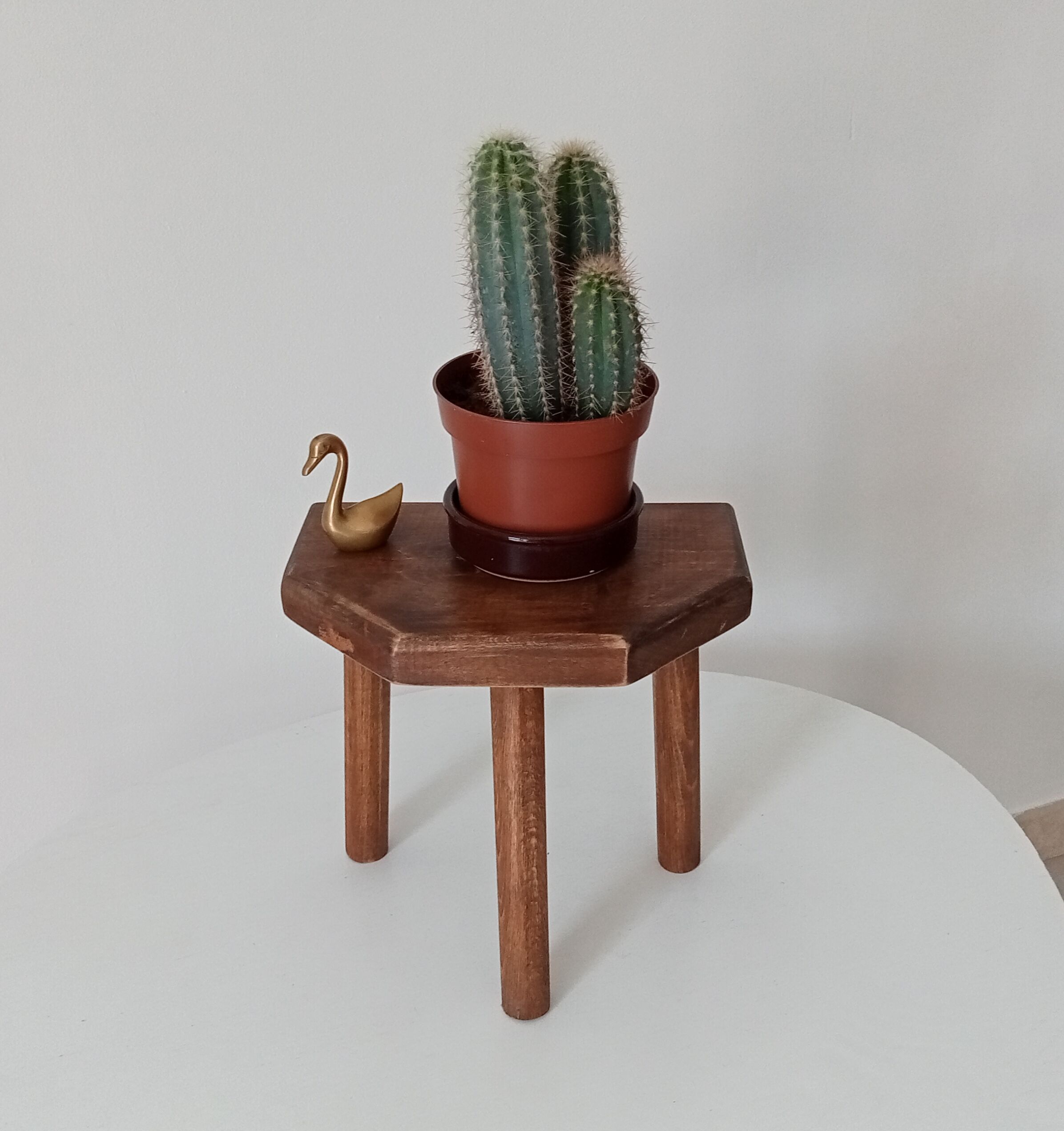 Vintage tripod stool by cowherd