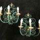 Pair of wrought iron wall sconces by Gilbert Poillerat, 1940