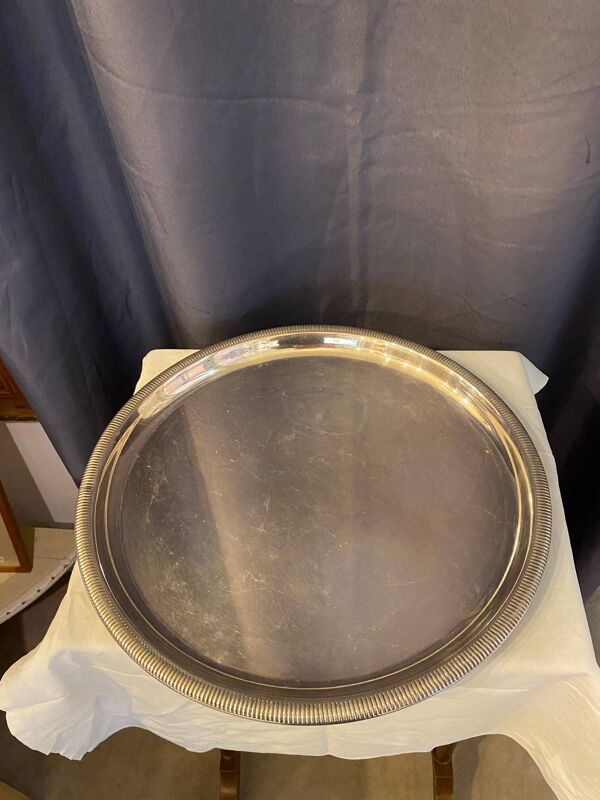 Service à thé ancien 4 pièces métal argenté style louis xv décor godrons