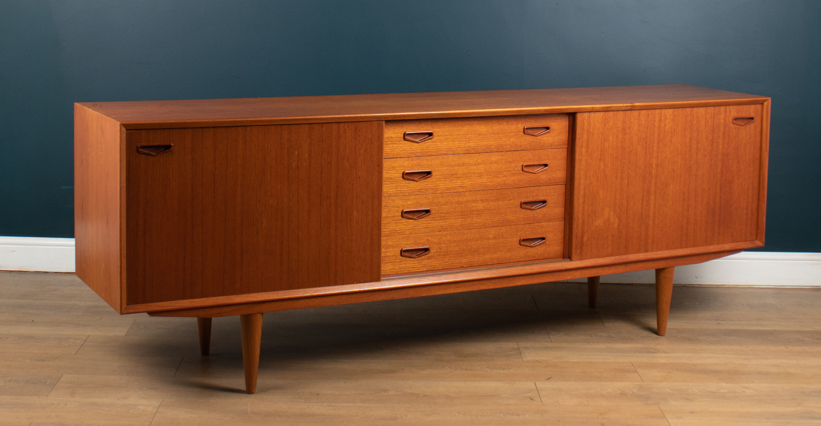 Mid-Century Danish Teak Sideboard by Clausen & Son, Denmark, 1960s