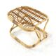 Rattan Footstool - mid century modern - japandi