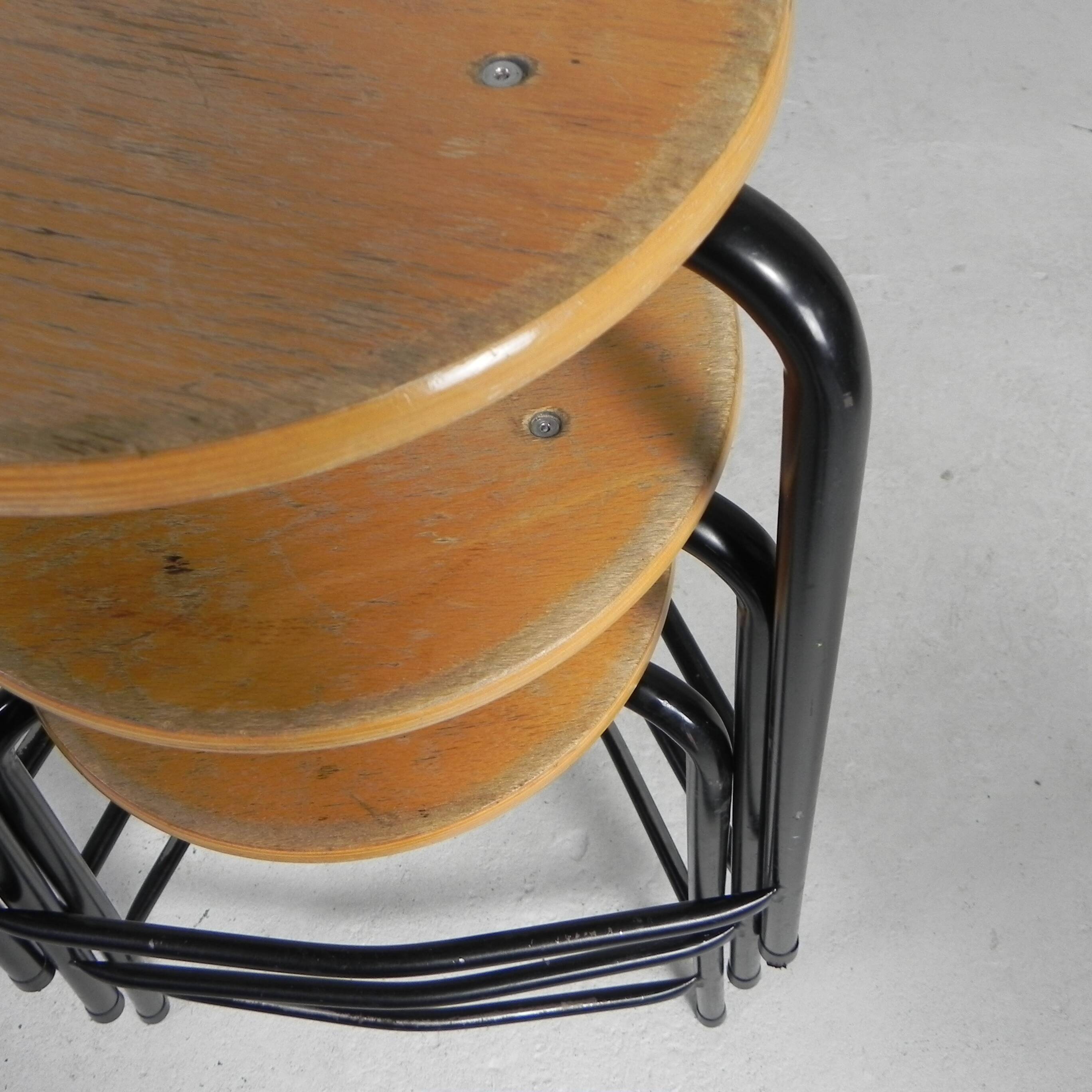 Industrial stackable stool, 59 cm high