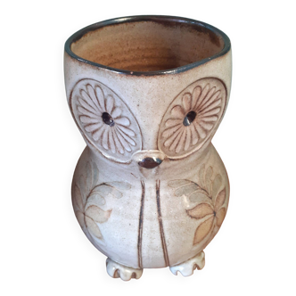 Zoomorphic vase in the shape of an owl by Pol Chambost