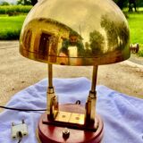 Desk lamp art deco modernist bauhaus gilded metal and bronze or gilded brass