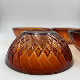Amber glass bowls worked