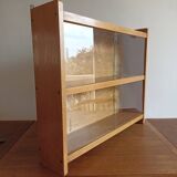 Vintage oak display cabinet