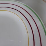 5 flat plates from Gien, Jeannino model 211205