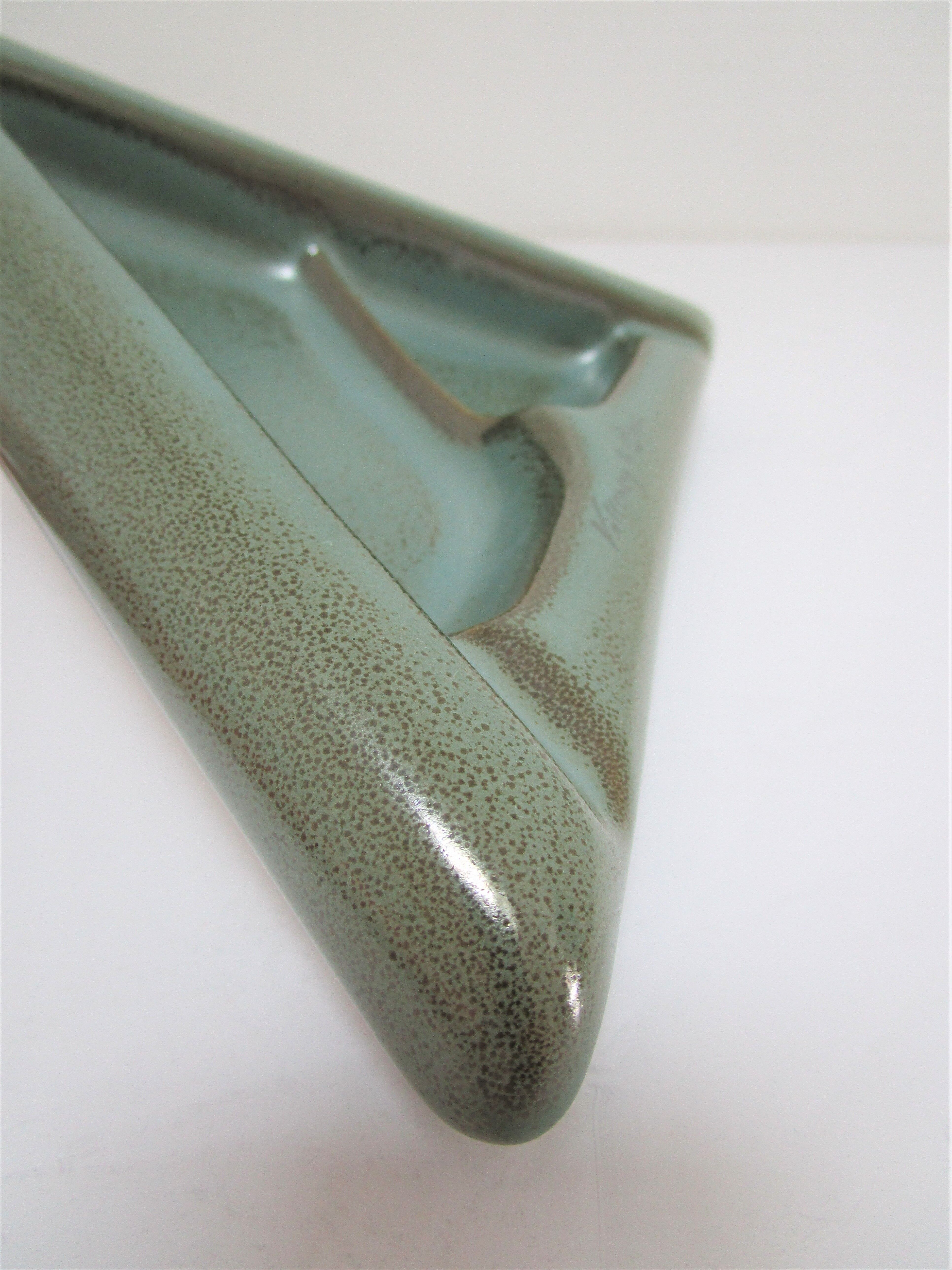 Triangular ceramic ashtray villeroy & boch