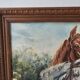 Tableau Huile sur Isorel - Chevaux Signé SL (Signature a identifier)