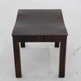 1930s Funkcionalist Beech Stool in Macassar Veneer, Czechoalsovakia