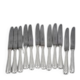 Christofle Baguette, 12 dessert knives, in perfect condition.