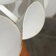 White metal suspension from the mid-century by H. Zender for Temde, 1960s.