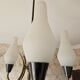 Swedish designer, chandelier, brass, glass, Sweden, 1950s